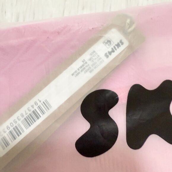 BNWT Women SKIMS Cotton Rib Mid Rise Brief in Bubblegum Size 2X - Picture 7 of 7